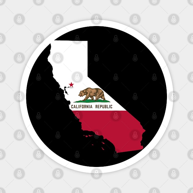 California Flag Map Magnet by Historia